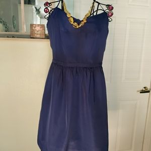 Women's blue party or graduation dress